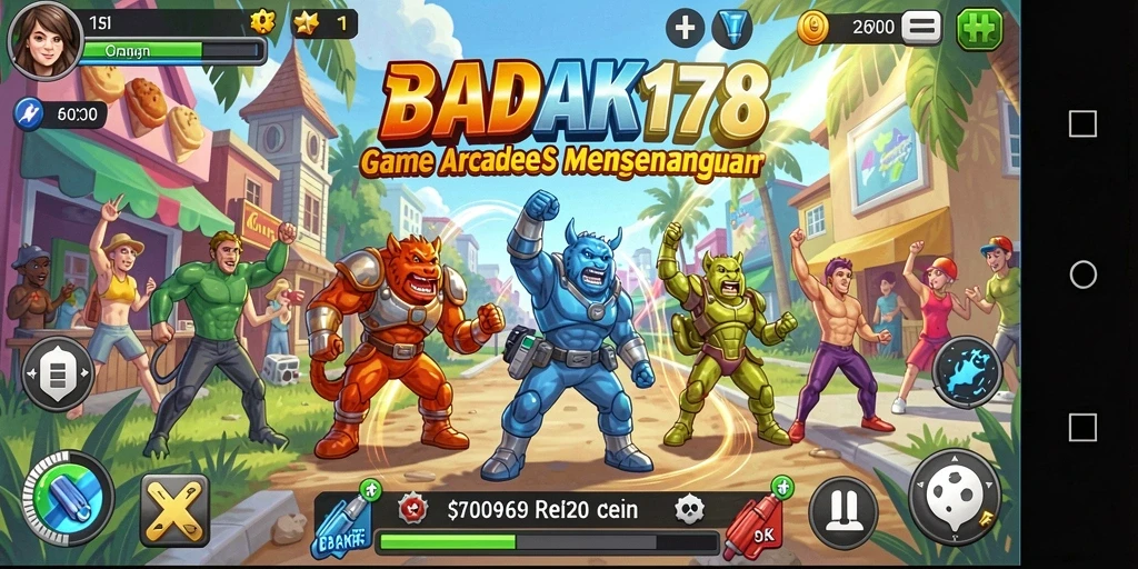 Tampilan gameplay seru dari BADAK178 yang menantang dan adiktif.