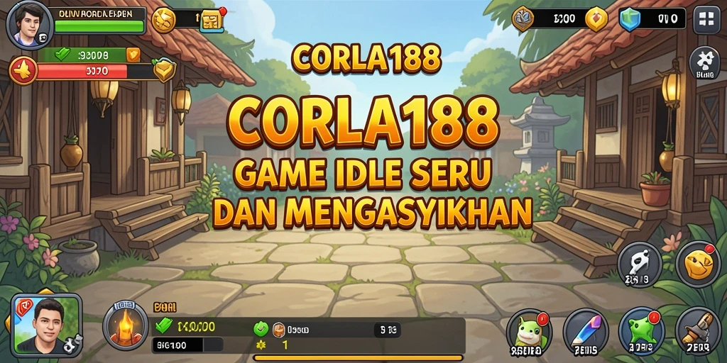 Screenshot gameplay CORLA188 yang menunjukkan kemajuan karakter Idle.