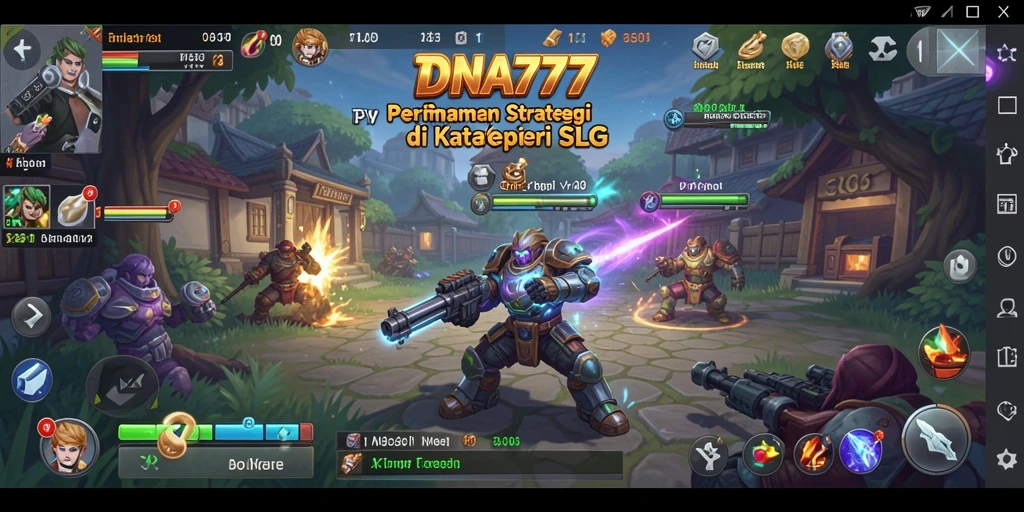 Screenshot yang menunjukkan aksi seru dalam game SLG.