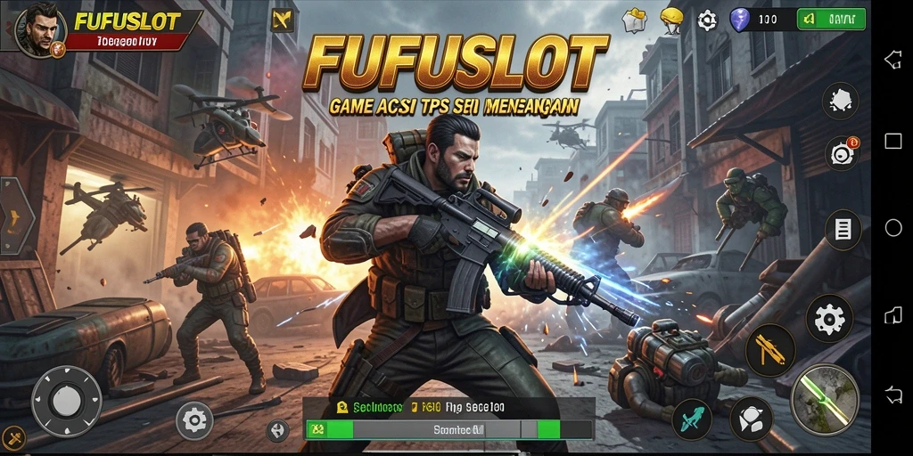 Tampilan aksi mendebarkan dalam gameplay FUFUSLOT.