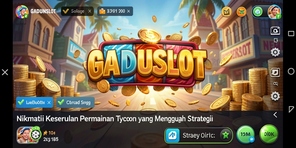 Tangkapan layar gameplay GADUNSLOT menunjukkan suasana kasino yang menarik.