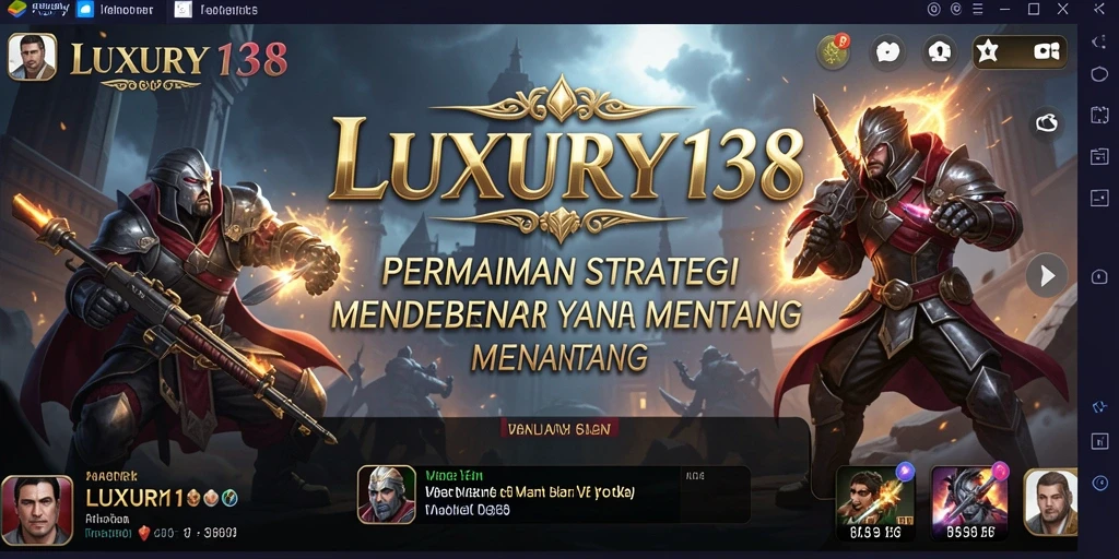 Tampilan gameplay yang menegangkan dalam LUXURY138.