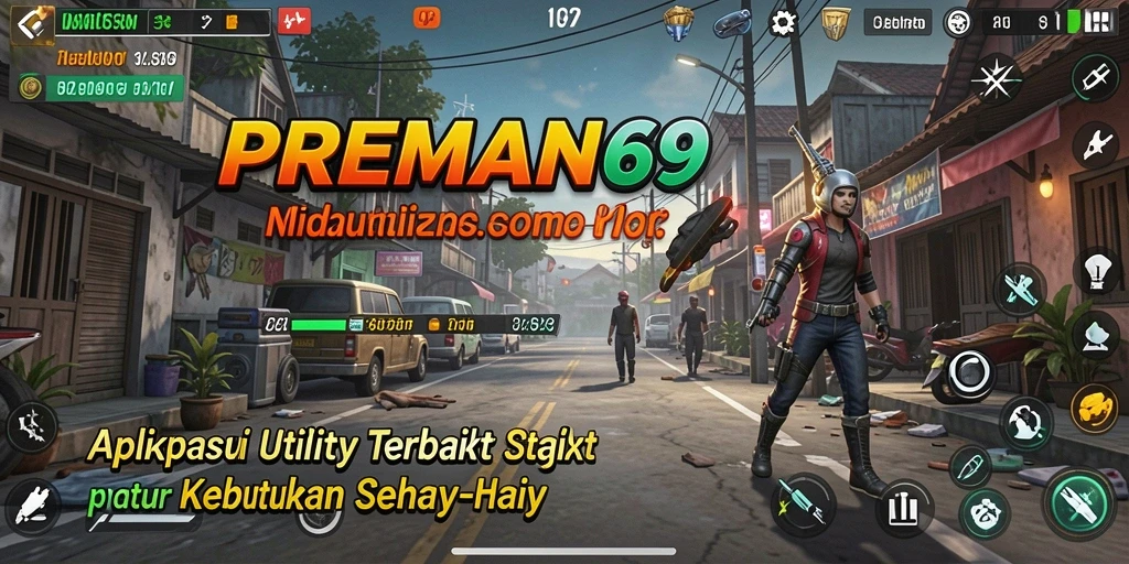 Tampilan antarmuka pengguna PREMAN69 yang sederhana dan fungsional.