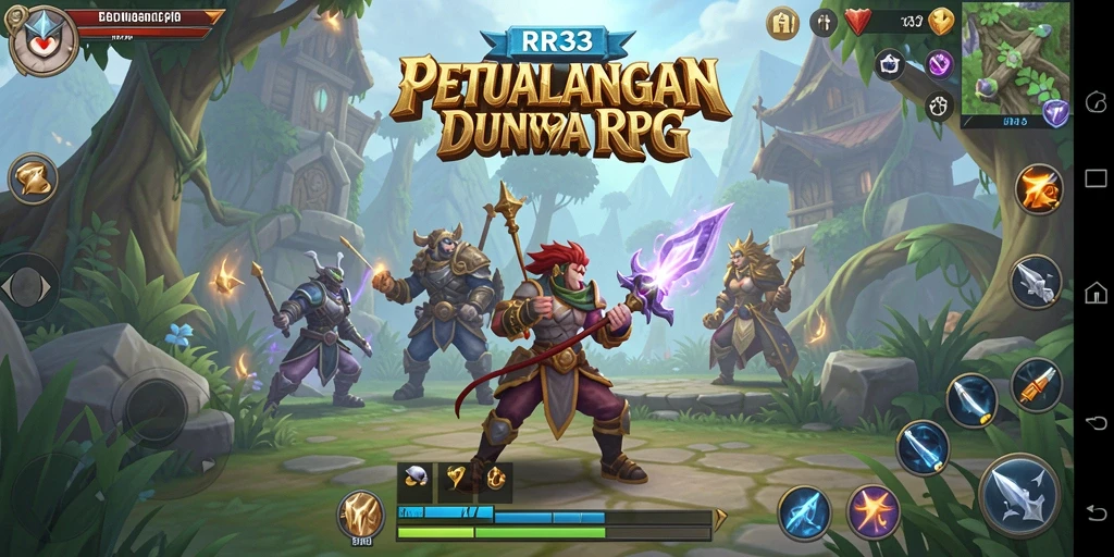 Tampilan gameplay menarik dari RR33 yang penuh petualangan RPG.