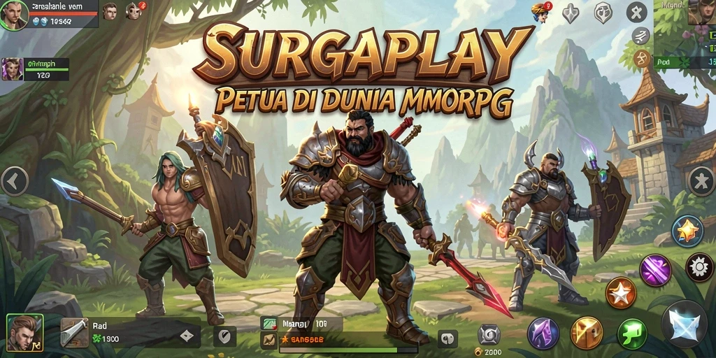 Tampilan menarik dari gameplay SURGAPLAY dalam dunia MMORPG.
