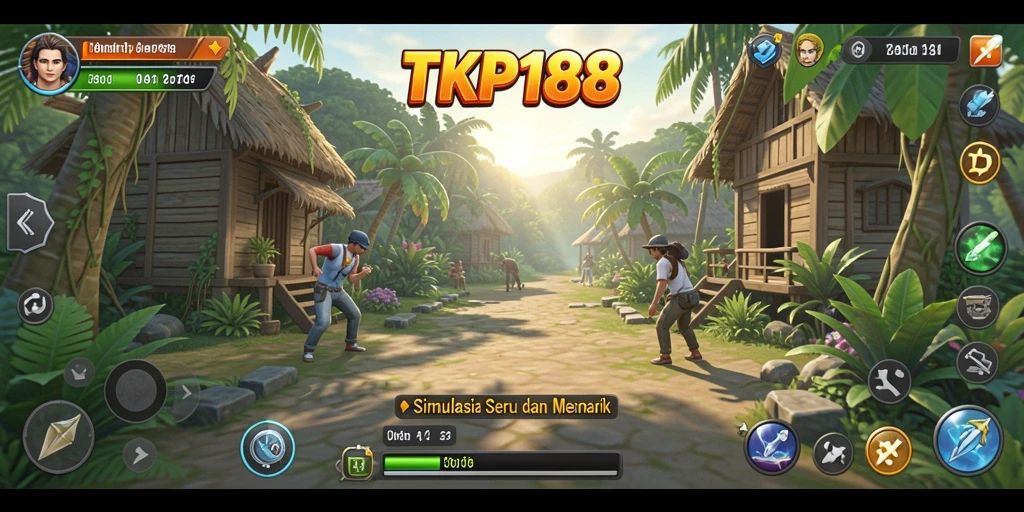 Tampilan screenshot utama TKP188 yang menunjukkan suasana gameplay simulasi.